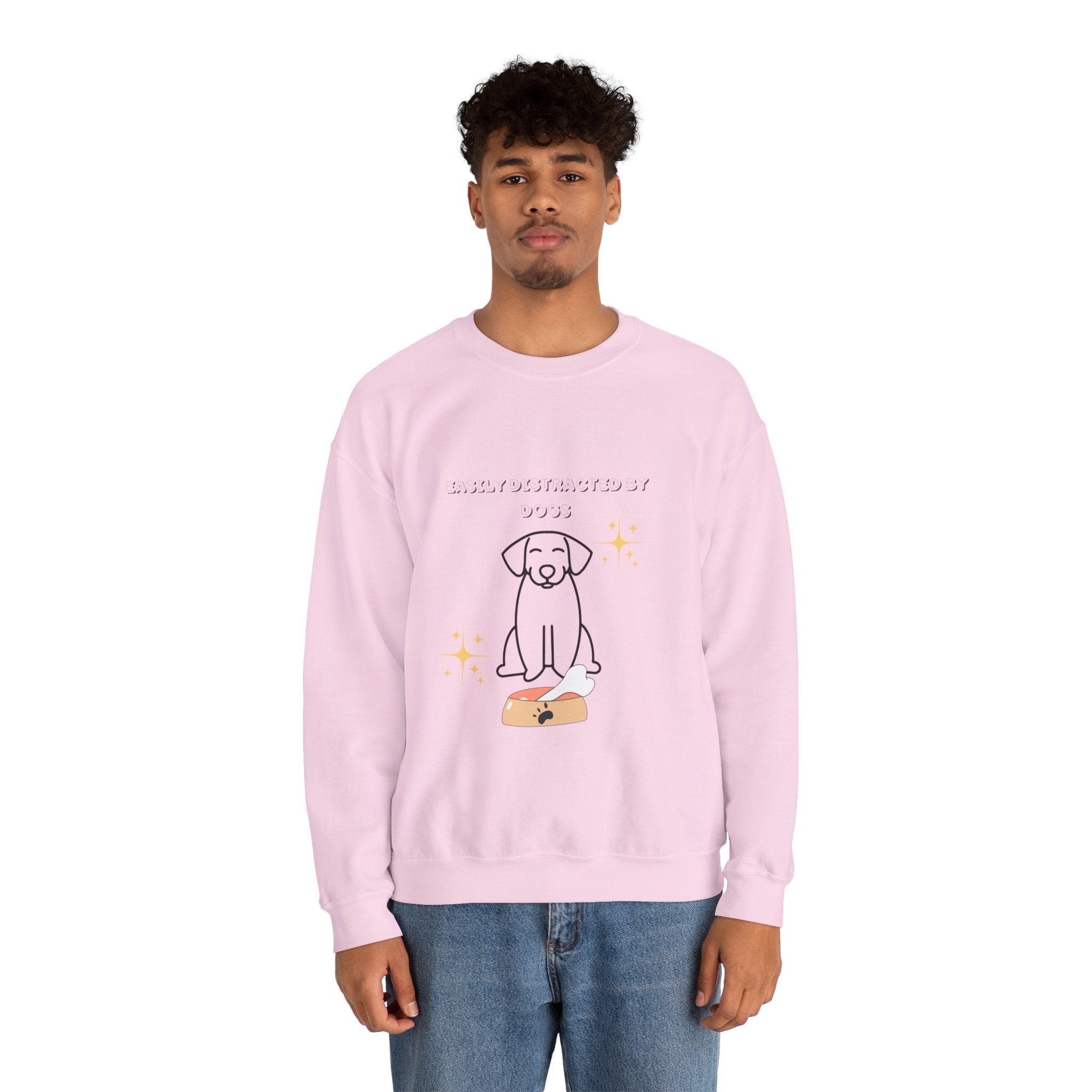 Unisex Heavy Blend™ Crewneck Sweatshirt Distracted by Dogs