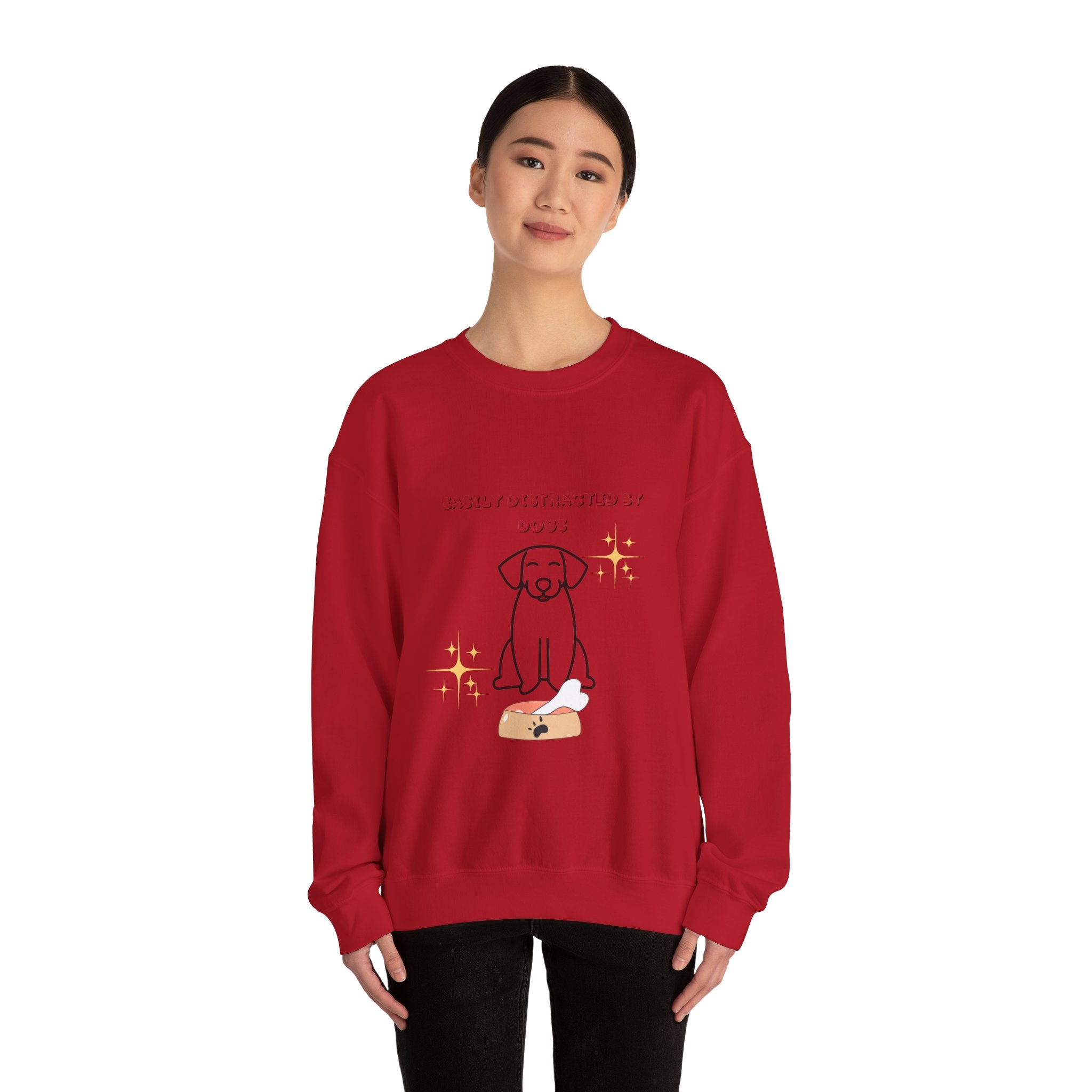 Unisex Heavy Blend™ Crewneck Sweatshirt Distracted by Dogs