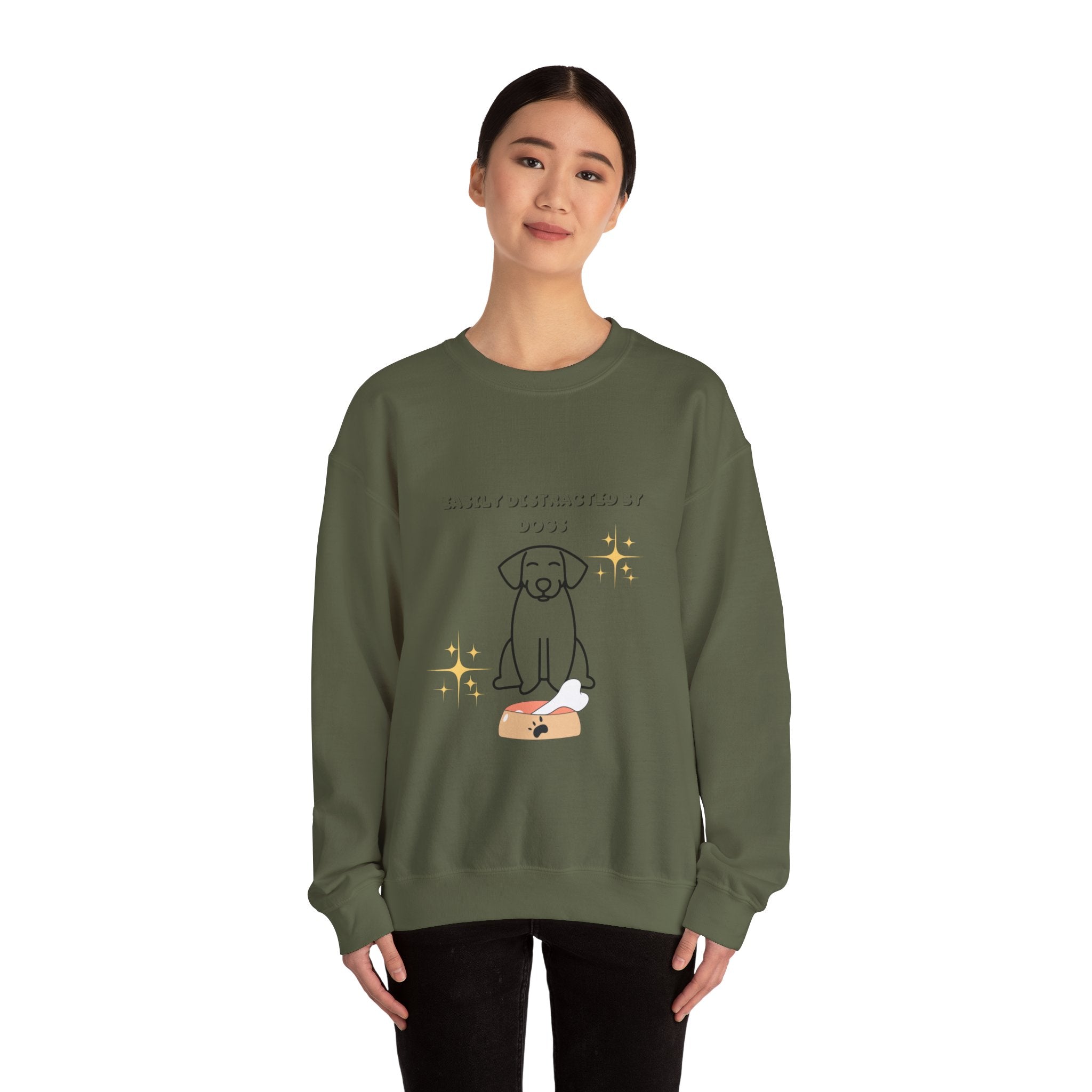 Unisex Heavy Blend™ Crewneck Sweatshirt Distracted by Dogs