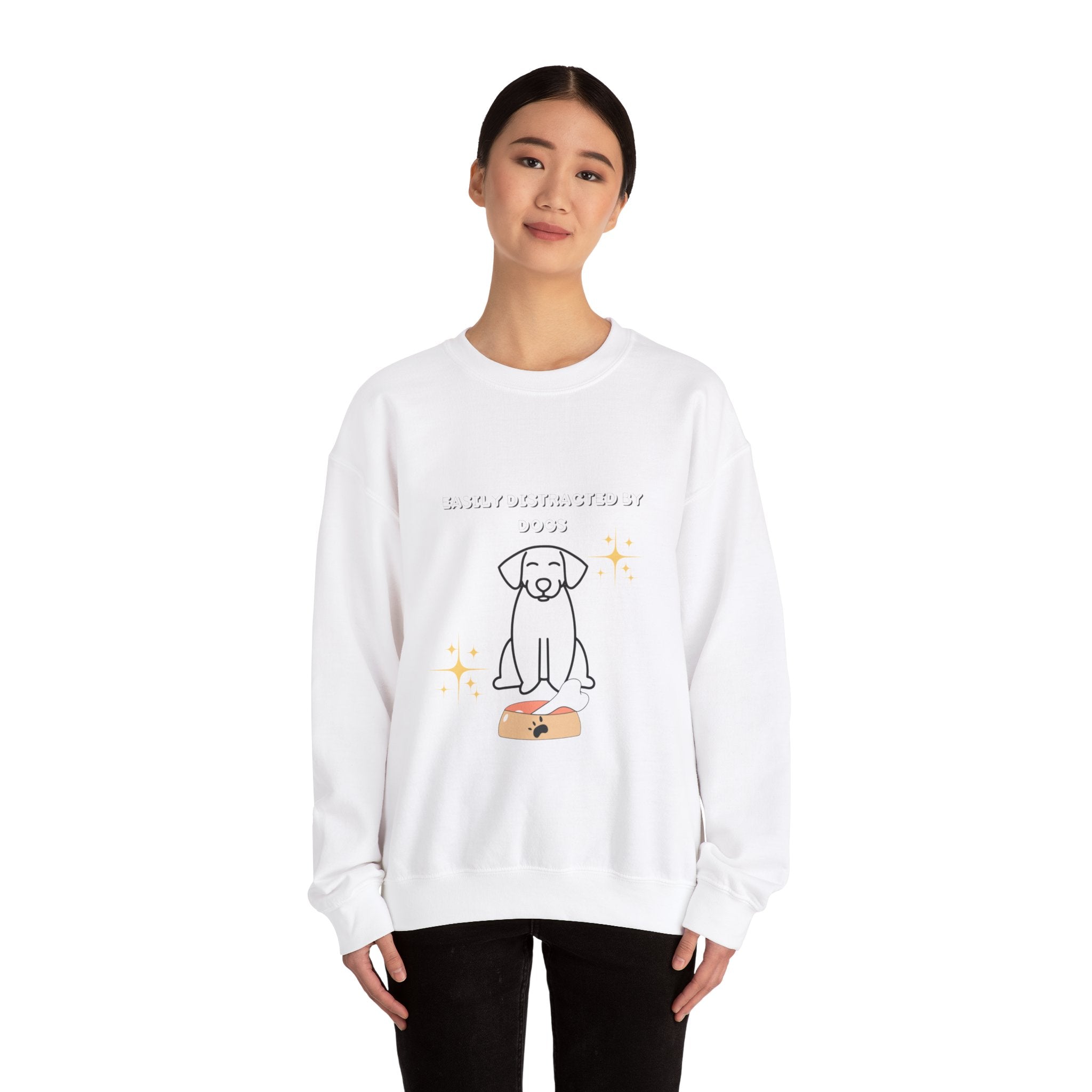 Unisex Heavy Blend™ Crewneck Sweatshirt Distracted by Dogs