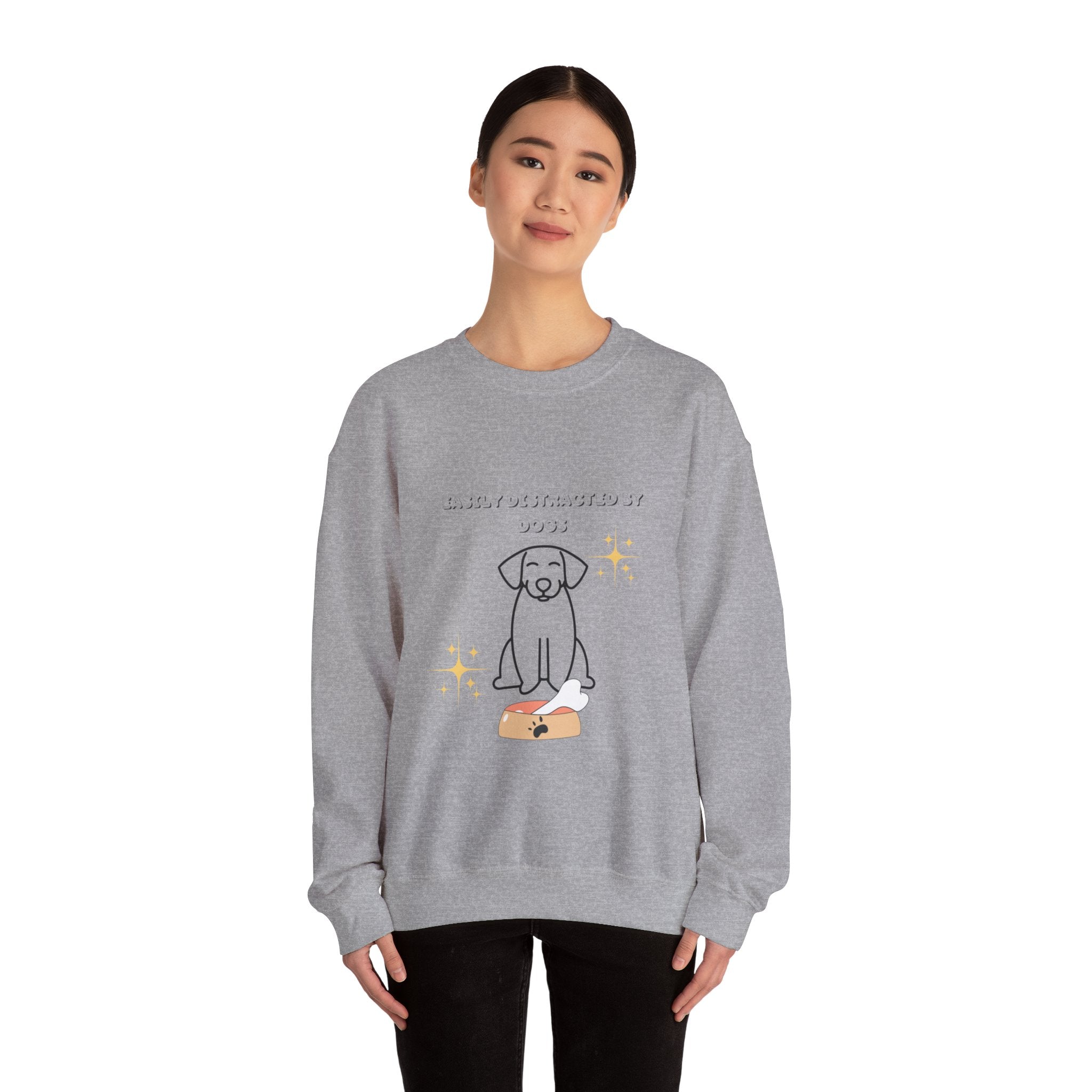 Unisex Heavy Blend™ Crewneck Sweatshirt Distracted by Dogs