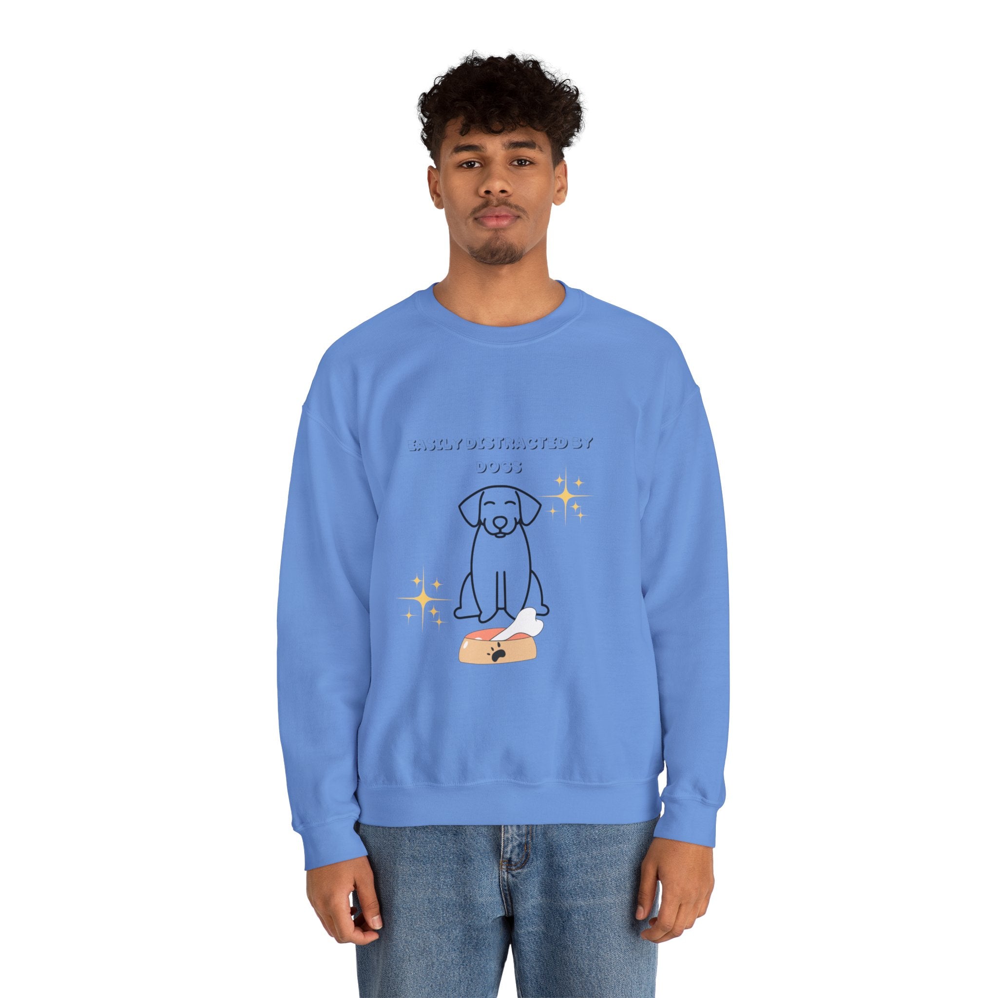 Unisex Heavy Blend™ Crewneck Sweatshirt Distracted by Dogs