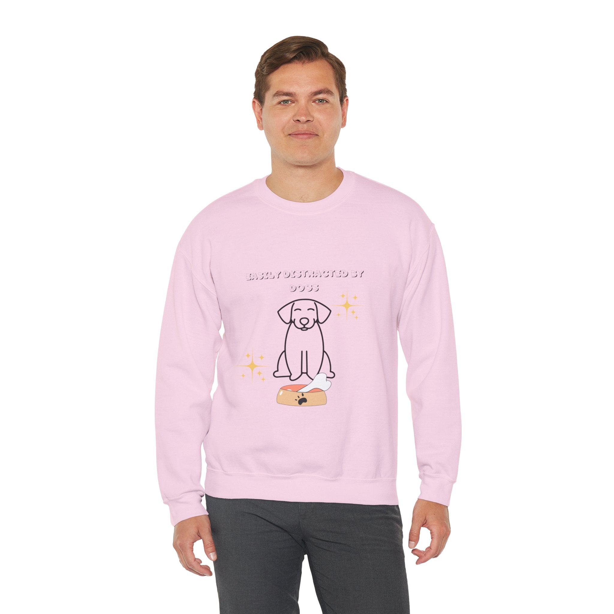 Unisex Heavy Blend™ Crewneck Sweatshirt Distracted by Dogs