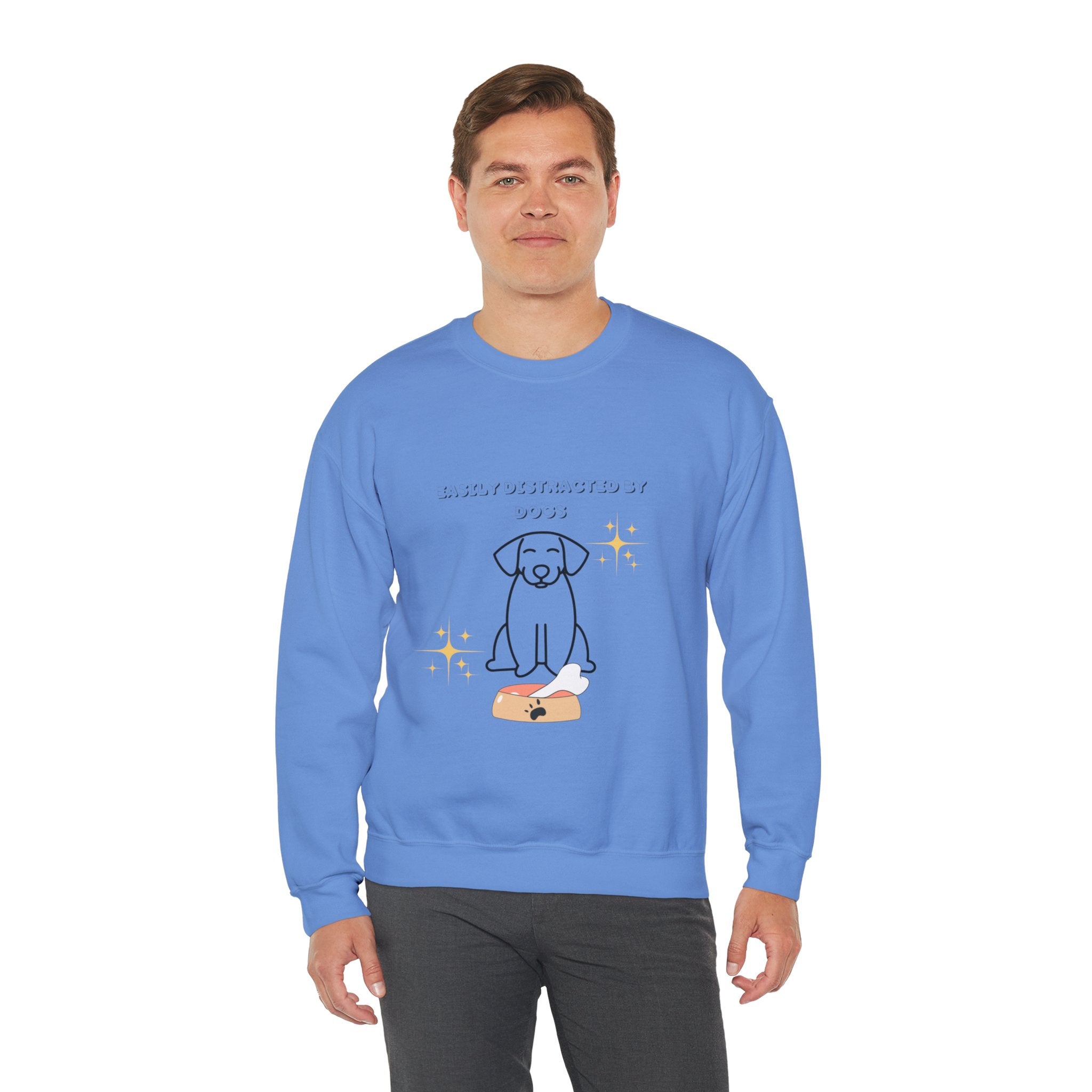 Unisex Heavy Blend™ Crewneck Sweatshirt Distracted by Dogs